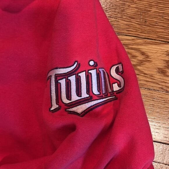 Vintage‎ 90s Minnesota twins center check hoodie - Picture 3 of 6